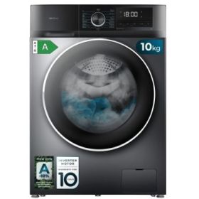 Cecotec Bolero DressCode 10500 Inverter Steel A Lavadora de Carga Frontal - 10kg - centrifugado 1400rpm - Seguro Infantil - Display LED - Motor Inverter - Inicio Programable - Color Gris Oscuro