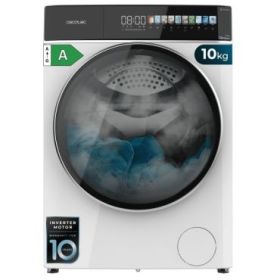 Cecotec Bolero DressCode 10900 Autodose Inverter FullColor A Lavadora de Carga Frontal con Autodosis - Capacidad 10kg - Velocidad 1400rpm - Pantalla 10.3" - Motor Inverter - Color Blanco y Negro