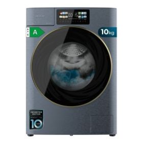 Cecotec Bolero DressCode 10950 Autodose Inverter 3D Titanium A Lavadora de Carga Frontal con Autodosis - Capacidad 10kg - Velocidad 1400rpm - Pantalla 9.2" - Puerta XXL - Motor Inverter - Color Azul