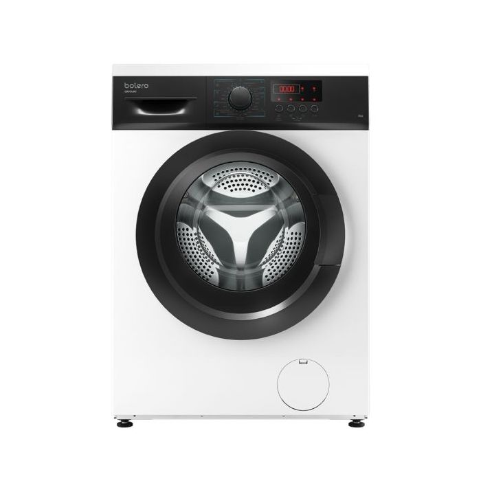 Cecotec Bolero DressCode 6000 Lavadora de Carga Frontal - Capacidad 6kg - Velocidad 1000rpm - Temperatura Regulable - Seguro Infantil - Display LED - 8 Programas - Color Blanco y Negro