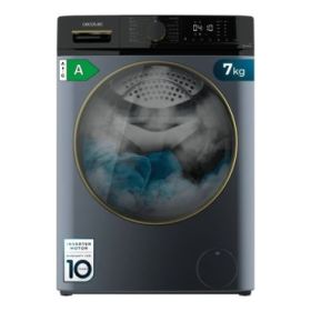 Cecotec Bolero DressCode 7610 Inverter Titanium A Lavadora de Carga Frontal - Capacidad 7kg - Velocidad 1400rpm - Motor Inverter - 15 Programas - Color Azul