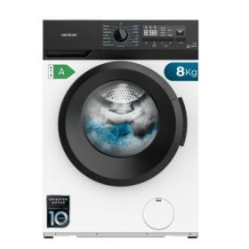 Cecotec Bolero dresscode 8300 Inverter A Lavadora de Carga Frontal - Capacidad 8kg - Velocidad 1400rpm - Seguro Infantil - Display LED - Motor Inverter - 15 Programas - Color Blanco y Negro