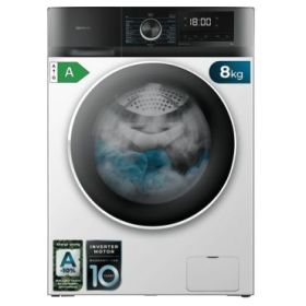 Cecotec Bolero DressCode 8500 Inverter A Lavadora de Carga Frontal - Capacidad 8kg - Velocidad 1400rpm - Seguro Infantil - Display LED - Motor Inverter - Inicio Programable - Color Blanco y Negro