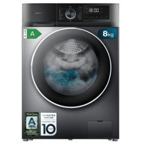 Cecotec Bolero DressCode 8500 Inverter Steel A Lavadora de Carga Frontal - Capacidad 8kg - Velocidad 1400rpm - Seguro Infantil - Display LED - Motor Inverter - Inicio Programable - Color Gris Oscuro
