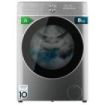 Cecotec Bolero DressCode 8800 Inverter Steel A Lavadora de Carga Frontal - Capacidad 8kg - Velocidad 1400rpm - Seguro Infantil - Motor Inverter - 16 Programas - Color Negro y Gris