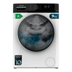 Cecotec Bolero DressCode 9610 Inverter A Lavadora de Carga Frontal - Capacidad 9kg - Velocidad 1400rpm - Seguro Infantil - Motor Inverter - 15 Programas - Color Blanco y Negro