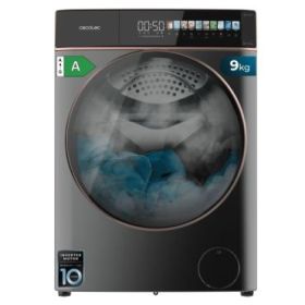 Cecotec Bolero DressCode 9900 Autodose Inverter FullColor Steel A Lavadora de Carga Frontal con Autodosis - Capacidad 9kg - Velocidad 1400rpm - Pantalla 10.3" - Motor Inverter - Color Gris Oscuro