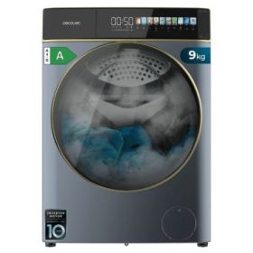 Cecotec Bolero DressCode 9900 Autodose Inverter FullColor Titanium A Lavadora de Carga Frontal con Autodosis - Capacidad 9kg - Velocidad 1400rpm - Pantalla 10.3" - Motor Inverter - Color Azul
