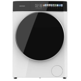 Cecotec Bolero DressCode 9900 Inverter FullColor A Lavadora de Carga Frontal - Capacidad 9kg - Velocidad 1400rpm - Pantalla 10.3" - Puerta XXL - Motor Inverter - 11 Programas - Color Blanco y Negro