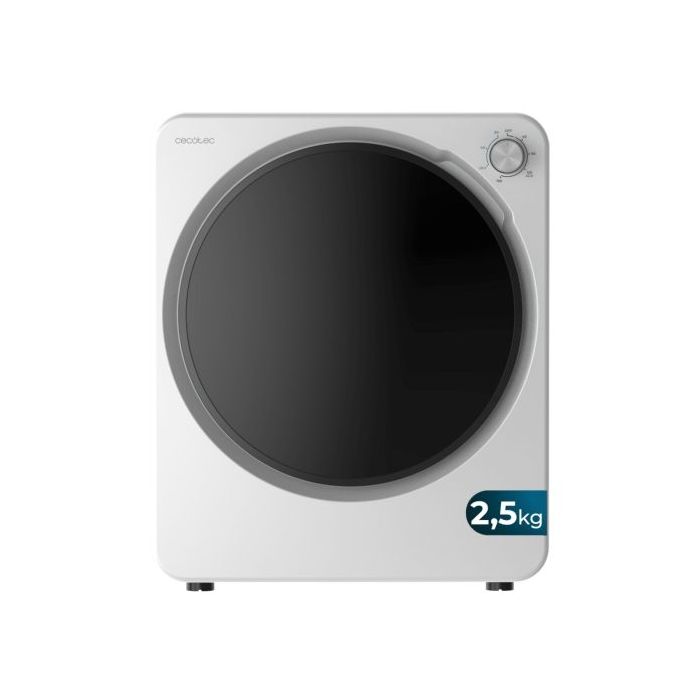 Cecotec Bolero DressCode Dry 3150V Mini Secadora de Evacuacion 2.5kg - 950W - 6 Programas - Color Blanco y Negro