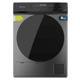 Cecotec Bolero DressCode Dry 8400 Inverter Steel Secadora con Bomba de Calor de 8kg - 15 Programas - Tambor de Acero Inoxidable - Motor Inverter - Programable - Bloqueo de Seguridad - Color Negro y Gris