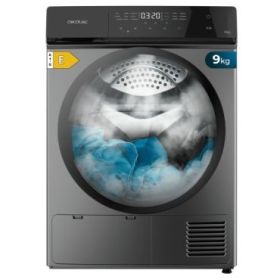 Cecotec Bolero DressCode Dry 9400 Steel Secadora con Bomba de Calor de 9kg - 15 Programas - Tambor Bidireccional de Acero Inoxidable - Inicio Programable - Bloqueo de Seguridad - Color Gris