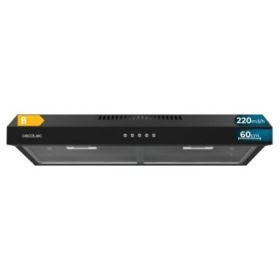 Cecotec Bolero Flux CM 602200 Black B Campana Extractora Convencional de 60cm - 70W - Succion 220m3/h - Incluye Accesorios - Kit de Montaje - Color Negro