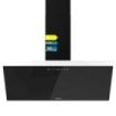 Cecotec Bolero Flux DT 906500 Glass Black A Campana Extractora de 90cm - 165W - Succion 650m3/h - Luz LED - Pantalla LED - Incluye Accesorios - Filtros de Carbono Incluidos - Color Negro
