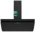 Cecotec Bolero Flux DT 908000 Glass Black A++ Campana Extractora de 90cm - 210W - Succion 800m3/h - Luz LED - Pantalla LED - Incluye Accesorios - Filtros de Carbono Incluidos - Color Negro