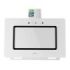 Cecotec Bolero Flux DT 908002 Glass White A++ Campana Extractora de 90cm - 210W - Succion 800m3/h - Luz LED - Pantalla LED - Incluye Accesorios - Filtros de Carbono Incluidos - Color Blanco