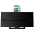 Cecotec Bolero Flux DT 908010 Glass Black A++ Campana Extractora de 90cm - 210W - Succion 800m3/h - Luz LED - Pantalla LED - Incluye Accesorios - Filtros de Carbono Incluidos - Color Negro