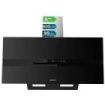 Cecotec Bolero Flux DT 908010 Glass Black A++ Campana Extractora de 90cm - 210W - Succion 800m3/h - Luz LED - Pantalla LED - Incluye Accesorios - Filtros de Carbono Incluidos - Color Negro