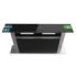 Cecotec Bolero Flux ET 608000 Glass Black A++ Campana Extractora de Encimera de 60cm - 210W - Succion 800m3/h - Luz LED - Incluye Accesorios - Acero Inoxidable - Filtros de Carbono Incluidos - Color Negro