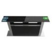 Cecotec Bolero Flux ET 608000 Glass Black A++ Campana Extractora de Encimera de 60cm - 210W - Succion 800m3/h - Luz LED - Incluye Accesorios - Acero Inoxidable - Filtros de Carbono Incluidos - Color Negro