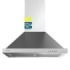 Cecotec Bolero Flux PM 606500 Inox A Campana Extractora de 60cm - 165W - Succion 650m3/h - Luz LED - Incluye Accesorios - Acero Inoxidable - Kit de Montaje - Filtros de Carbono Incluidos - Color Acero