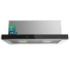 Cecotec Bolero Flux TLT 704400 Glass Black A+++ Campana Extractora Telescopica de 70cm - 431.2m3/h - LED - Pantalla - Acero Inoxidable - Filtros Aptos para Lavavajillas - Filtros de Carbono - Color Negro