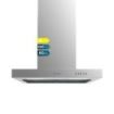 Cecotec Bolero Flux TM 606500 Inox A Campana Extractora de 60cm - 165W - Succion 650m3/h - Luz LED - Incluye Accesorios - Acero Inoxidable - Kit de Montaje - Filtros de Carbono Incluidos - Color Acero