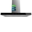 Cecotec Bolero Flux TT 905500 Glass Black A++ Campana Extractora de 90cm - 70W - Succion 550m3/h - Luz LED - Pantalla LED - Incluye Accesorios - Filtros de Carbono Incluidos - Color Negro