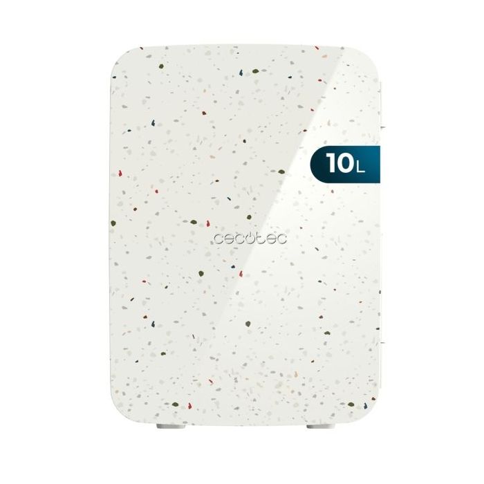 Cecotec Bolero MiniCooling 10L Bahamas Pat 3 Mini Frigorifico Portatil - Capacidad 10L - 12V/220V - Temperatura Regulable - Enfria hasta 7ºC - Funcion Calentamiento hasta 65ºC - Color Blanco