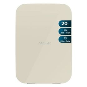 Cecotec Bolero MiniCooling 20L Bahamas Beige Mini Frigorifico Portatil - Capacidad 20L - 12V/220V - Temperatura Regulable - Enfria hasta 7ºC - Funcion Calentamiento hasta 65ºC - Color Beige