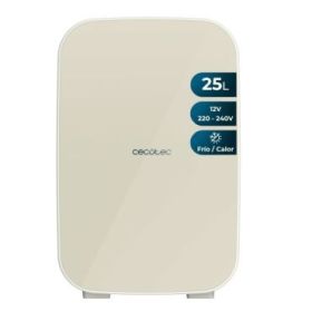 Cecotec Bolero MiniCooling 25L Bahamas Beige Mini Frigorifico Portatil - Capacidad 25L - 12V/220V - Temperatura Regulable - Enfria hasta 7ºC - Funcion Calentamiento hasta 65ºC - Color Beige
