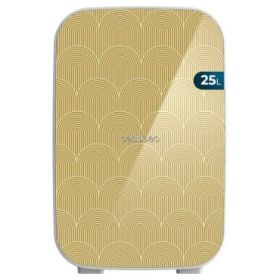 Cecotec Bolero MiniCooling 25L Bahamas Pat 2 Mini Frigorifico Portatil - Capacidad 25L - 12V/220V - Temperatura Regulable - Enfria hasta 7ºC - Funcion Calentamiento hasta 65ºC - Color Oro