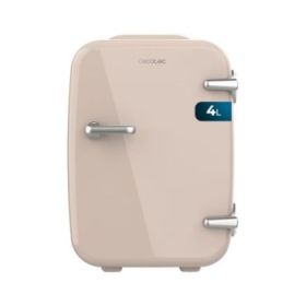 Cecotec Bolero MiniCooling 4L Habana Cream Mini Frigorifico Portatil - Capacidad 4L - Voltaje 12V - Temperatura Regulable - Enfria hasta 7ºC - Funcion Calentamiento hasta 65ºC - Color Rosa Pastel