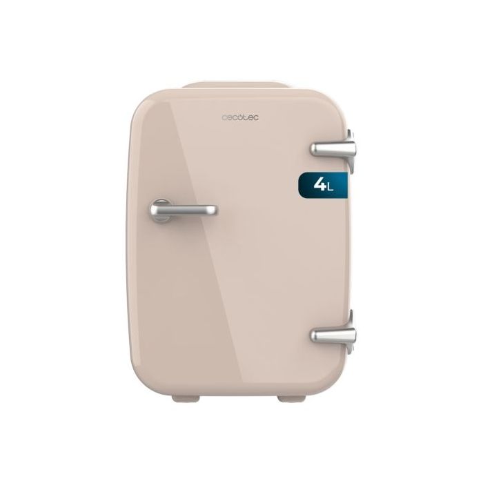 Cecotec Bolero MiniCooling 4L Habana Cream Mini Frigorifico Portatil - Capacidad 4L - Voltaje 12V - Temperatura Regulable - Enfria hasta 7ºC - Funcion Calentamiento hasta 65ºC - Color Rosa Pastel