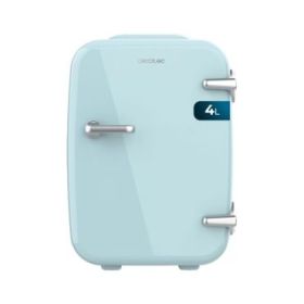 Cecotec Bolero MiniCooling 4L Habana Light Blue Mini Frigorifico Portatil - Capacidad 4L - 12V/220V - Temperatura Regulable - Enfria hasta 7ºC - Funcion Calentamiento hasta 65ºC - Color Turquesa