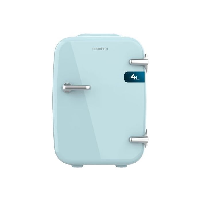Cecotec Bolero MiniCooling 4L Habana Light Blue Mini Frigorifico Portatil - Capacidad 4L - 12V/220V - Temperatura Regulable - Enfria hasta 7ºC - Funcion Calentamiento hasta 65ºC - Color Turquesa