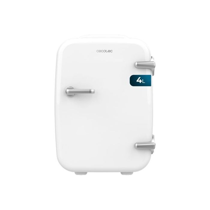 Cecotec Bolero MiniCooling 4L Habana White Mini Frigorifico Portatil - Capacidad 4L - Voltaje 12V - Temperatura Regulable - Enfria hasta 7ºC - Funcion Calentamiento hasta 65ºC - Color Blanco