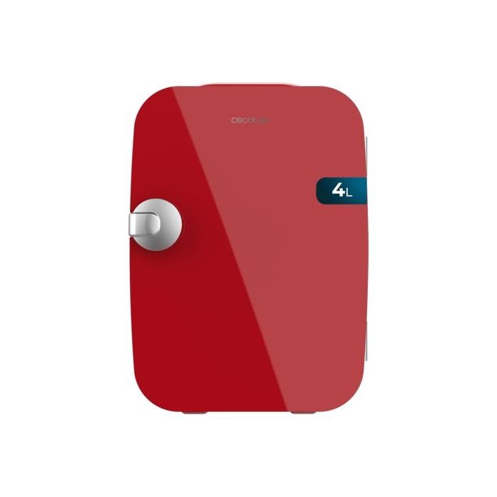 Cecotec Bolero MiniCooling 4L Rio Red Mini Frigorifico Portatil - Capacidad 4L - Voltaje 12V - Temperatura Regulable - Enfria hasta 5ºC - Funcion Calentamiento hasta 65ºC - Color Rojo