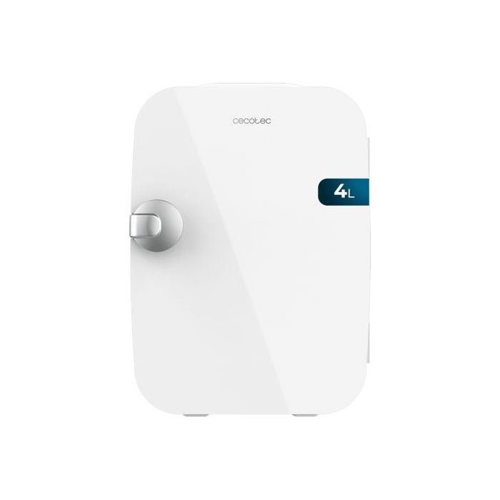 Cecotec Bolero MiniCooling 4L Rio White Mini Frigorifico Portatil - Capacidad 4L - Voltaje 12V - Temperatura Regulable - Enfria hasta 5ºC - Funcion Calentamiento hasta 65ºC - Color Blanco