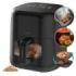 Cecotec Cecofry and Grill Smokin'Prime 4000 Freidora de Aire - 1900W - Capacidad 4L - Temperatura Regulable hasta 200ºC - Ahumador Integrado - Doble Resistencia - Ventana de Visualizacion - Color Negro