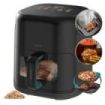 Cecotec Cecofry and Grill Smokin'Prime 4000 Freidora de Aire - 1900W - Capacidad 4L - Temperatura Regulable hasta 200ºC - Ahumador Integrado - Doble Resistencia - Ventana de Visualizacion - Color Negro