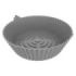 Cecotec Cecofry Bucket Pack de 3 Moldes Circulares para Freidoras de 5 a 8L - Silicona de Alta Calidad - Apto para Microondas y Horno - Libre de BPA - Superficie Antiadherente - Color Gris