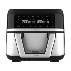 Cecotec Cecofry Dual 9000 Freidora de Aire - Potencia 2850W - Capacidad 9L - Temperatura Regulable - Pared Divisoria Movil - Pantalla Tactil - Color Negro y Gris