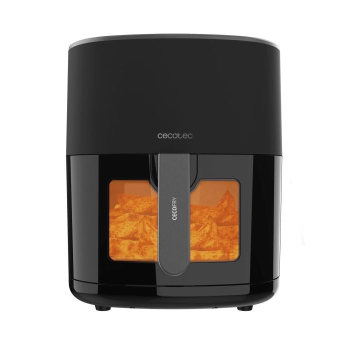 Cecotec Cecofry Fantastik Window 6500 Freidora sin Aceite - 1700W - Capacidad 6.5L - Ventana de Visualizacion - 9 Menus Preconfigurados - Rango de 80 a 200°C - Panel Tactil Multifuncion - Color Negro