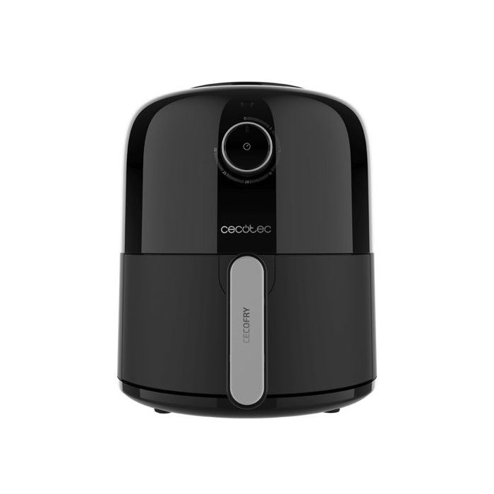 Cecotec Cecofry Pixel 2500 Freidora de Aire - Potencia 1200W - Capacidad 2.5L - Temporizador hasta 30min - Asa y Carcasa de Tacto Frio - Color Negro