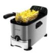 Cecotec Cleanfry Infinity 3000 Freidora Electrica - 2000W - Capacidad 3L - Sistema de Filtrado - Apto Lavavajillas - Temperatura Regulable - Antiolores - Recipiente de Aceite Extraible - Acero Inoxidable