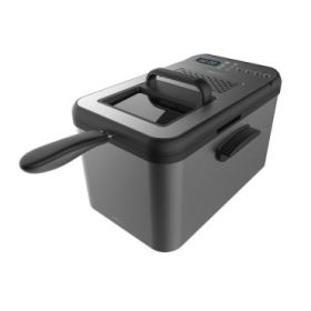 Cecotec Cleanfry Luxury 4000 Freidora Electrica - 3270W - Capacidad 4.2L - Pantalla Digital - 5 Programas Preconfigurados - Filtro Incluido - Tapa con Ventana - Temperatura hasta 190°C - Color Gris