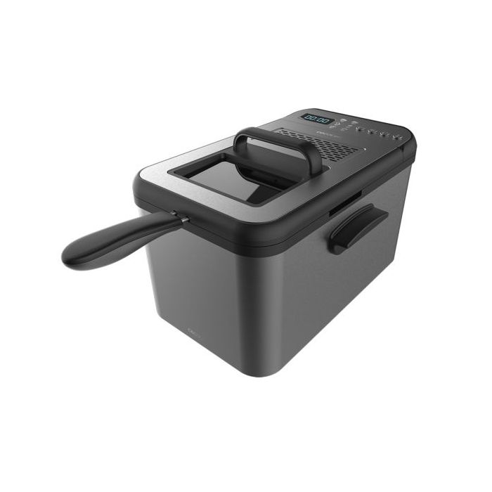 Cecotec Cleanfry Luxury 4000 Freidora Electrica - 3270W - Capacidad 4.2L - Pantalla Digital - 5 Programas Preconfigurados - Filtro Incluido - Tapa con Ventana - Temperatura hasta 190°C - Color Gris