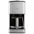 Cecotec Coffee 56 Heat Cafetera de Goteo para 12 Tazas - Potencia 800W - Capacidad 1.3L - Temperatura Regulable - Acabados en Acero Inoxidable - Color Negro y Plateado