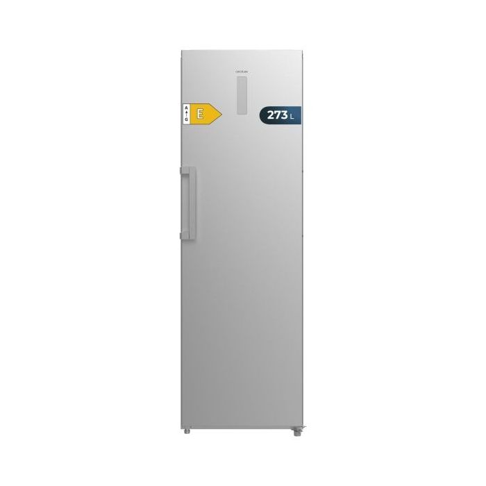 Cecotec Congelador Bolero CoolMarket UF 273 Inox Congelador Vertical Convertible - Capacidad 273L - Total No Frost - 41dB - Puerta Reversible - Color Acero